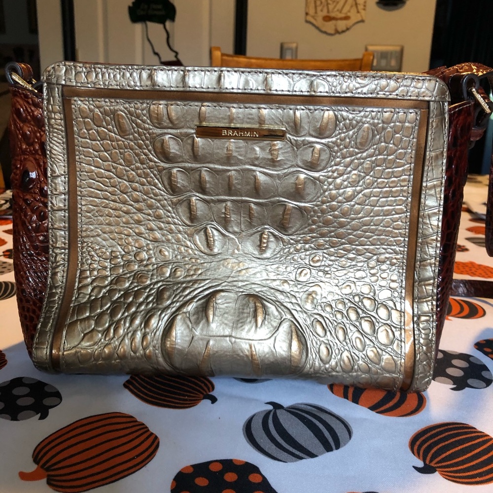 Brahmin Carrie Rosegold Provence crossbody